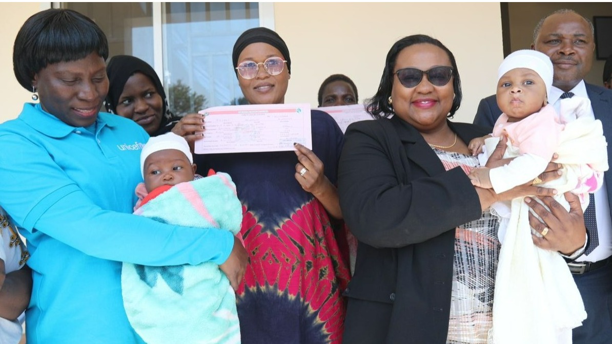 Pindi Chana Visits Dodoma Children's Registration Inspection